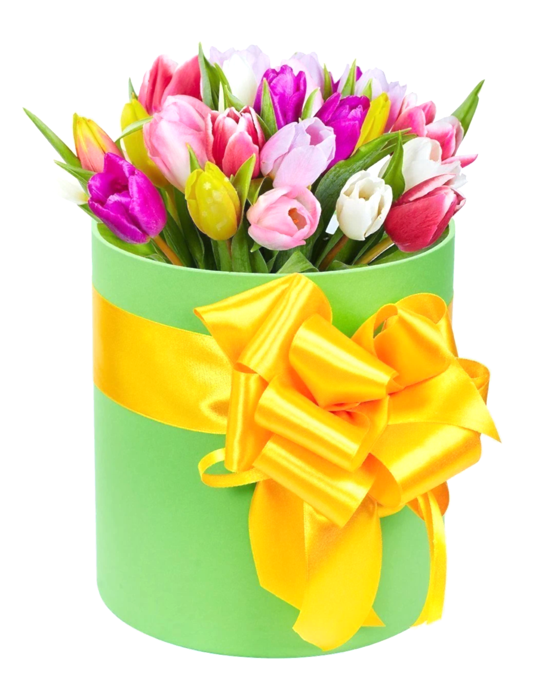 Box with Tulips